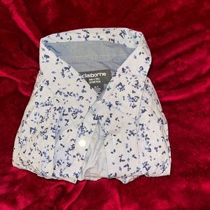 Floral long sleeve button down shirt